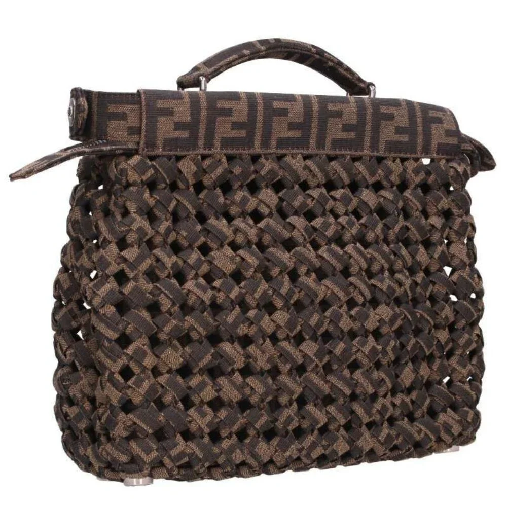 Fendi 7 Va530 Icy You Mini Zucca Pattern Handbag